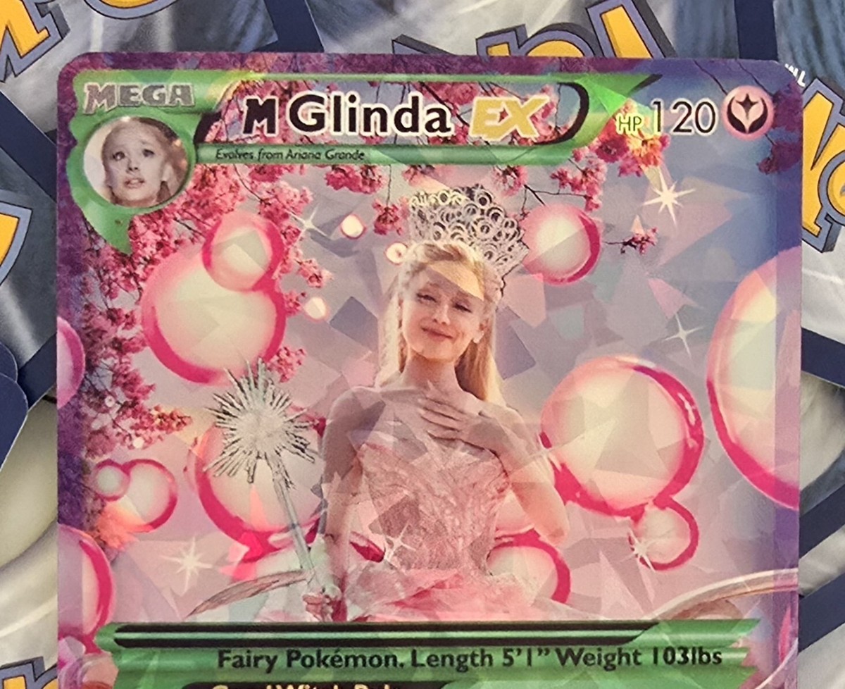 ariana grande pokemon card Glinda The Good Witch Pokemon Card - Wicked - Ariana Grande