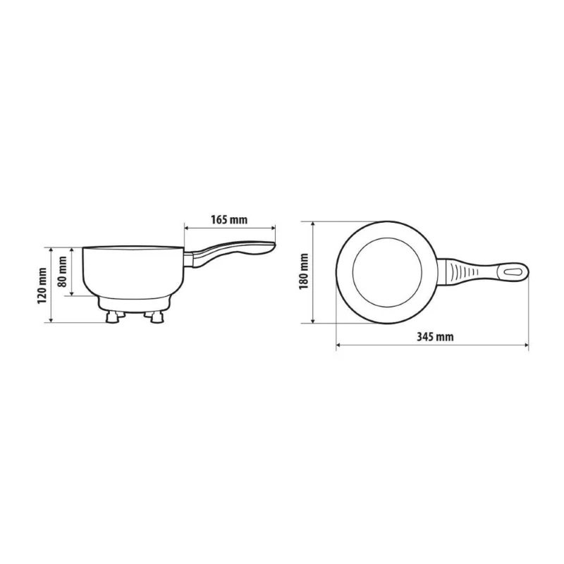 Casserole Éléctrique 24v 260v Cuisson Chauffer Aliments Camion Poêle 18Cm Lampa - Photo 3/4