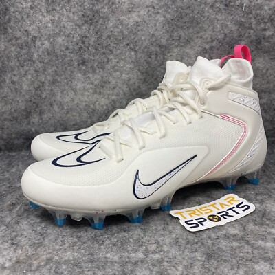 Nike Alpha Huarache 8 Elite Lacrosse Cleats Mens 13 Sail Hyper Pink CW4440-116