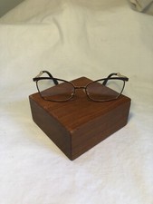 Vintage Christian Dior Gold Tone Glasses Frames Dark Trim SG06BTWSP Spring Hinge
