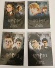 Harry Potter Heroes and Villains Silver Foil Trading cards set of 4