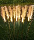 12V Garden Lights Outdoor LED Illuminated Reed Grass Stakes, 10-Pack, Decorative