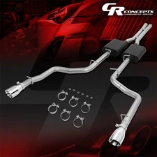 4"OD ROUND TIP MUFFLER CAT BACK EXHAUST FOR 2005-2010 CHRYSLER 300/DODGE CHARGER