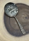 Vintage  S Kirk & Son REPOUSSE Sterling Silver 5-1/8" Bon Bon berry jelly Spoon