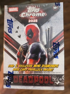 2025 TOPPS CHROME DEADPOOL Value Blaster BOX MARVEL