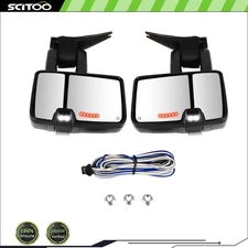 Tow Mirror Back Up Lamp Signal Power Heated For 03-06 Chevy Silverado GMC Sierra