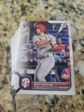 Matt Vierling 50 Ct Baseball Card Lot Phillies Bowman Topps