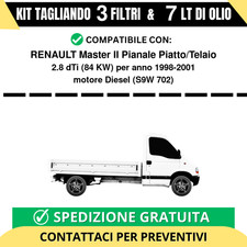 Tagliando per RENAULT Master II Pianale Piatto/Telaio 2.8 dTi 84 kw Diesel 19...