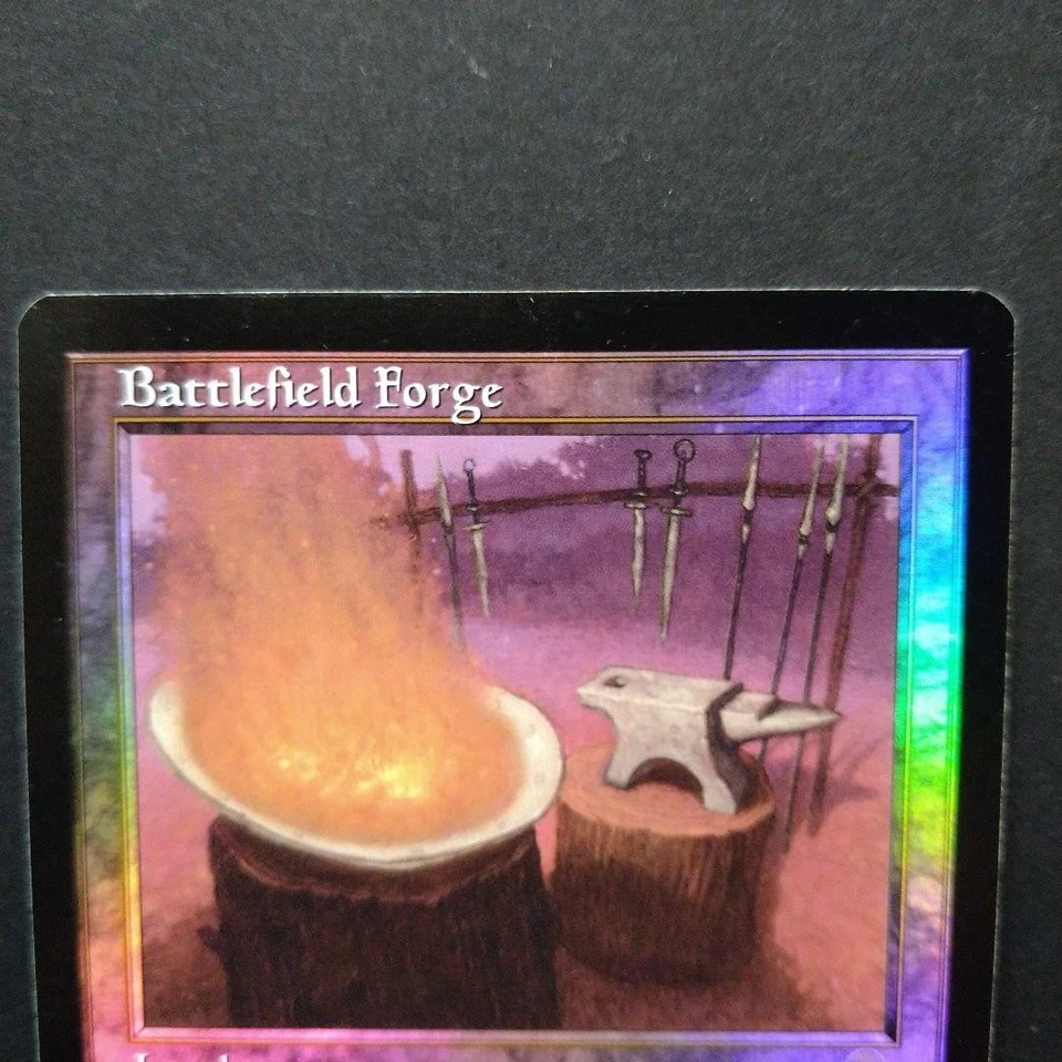 MTG Battlefield Forge Foil Land Magic The Gathering Rare New - Image 3 of 4