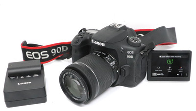 Canon EOS 90D 32.5MP with 18-55mm  STM Lens Digital SLR Camera Body 1000 Clicks