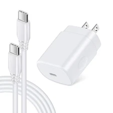 25W Fast Type C Charger Block iPhone 15 Charger Cable Cord Phone Android Fast...