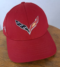 Vintage Corvette Stingray Chevrolet USA Made Embroidered Adjustable Hat EUC
