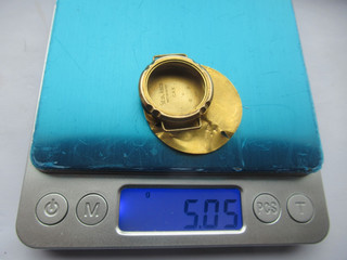 9ct 14ct scrap sold as all 9ct 5.05 dial tested 14ct case hallmarked 9ct