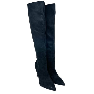 Open Edit Women's Barbara Tall Pointed Toe Boot Black Size 6.5 M