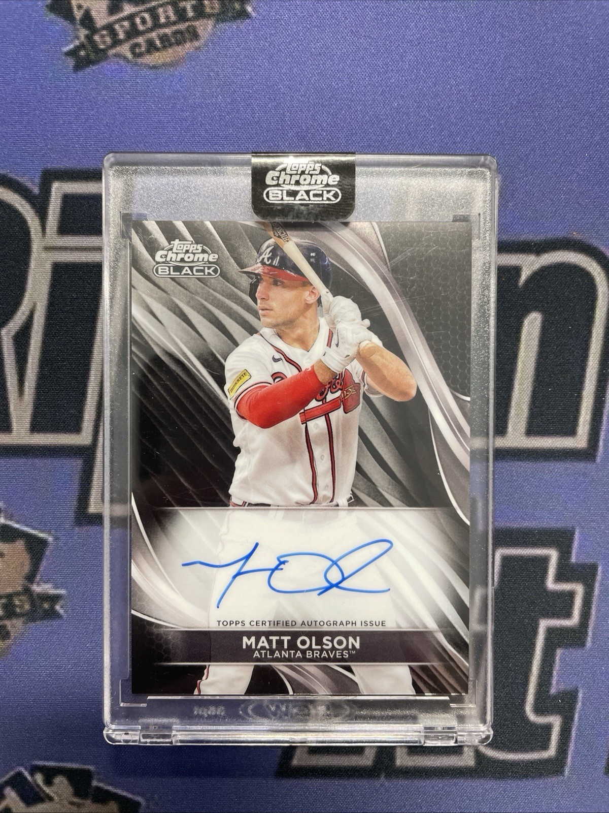 2024 Topps Chrome Black - Autographs Matt Olson #CBA-MO (AU)