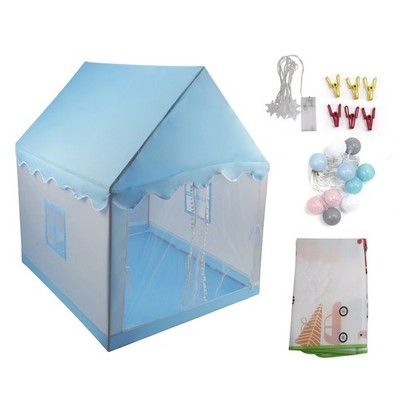 Assembly Tent with Metal Frame Kids Indoor Play Tent for Boys & Girls E4#
