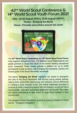 2021 WORLD SCOUT CONFERENCE & YOUTH FORUM - SINGAPORE SCOUTS DELEGATION PATCH