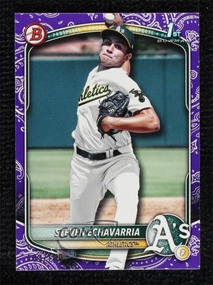 2025 Bowman Prospects Purple Pattern 184/199 Steven Echavarria #BP-73 0lj0