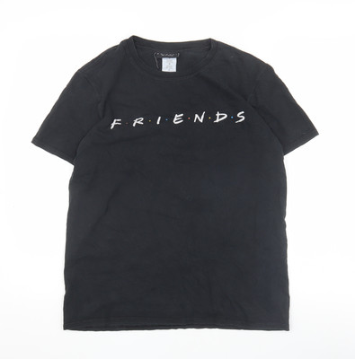 FRIENDS Herren T-Shirt Schwarz S Kurzarm TV Show