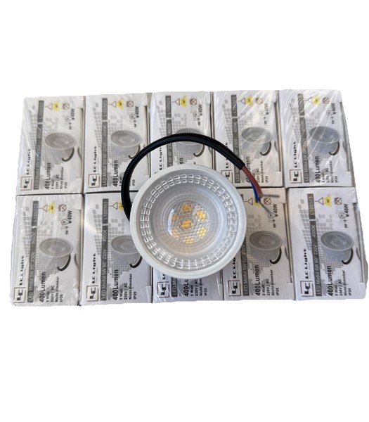 10X Lc Led Modul 230V Flach 5W 4000K 400Lm MR16/GU10 Strahler Ersatz Ø5Cm H 25Mm-image