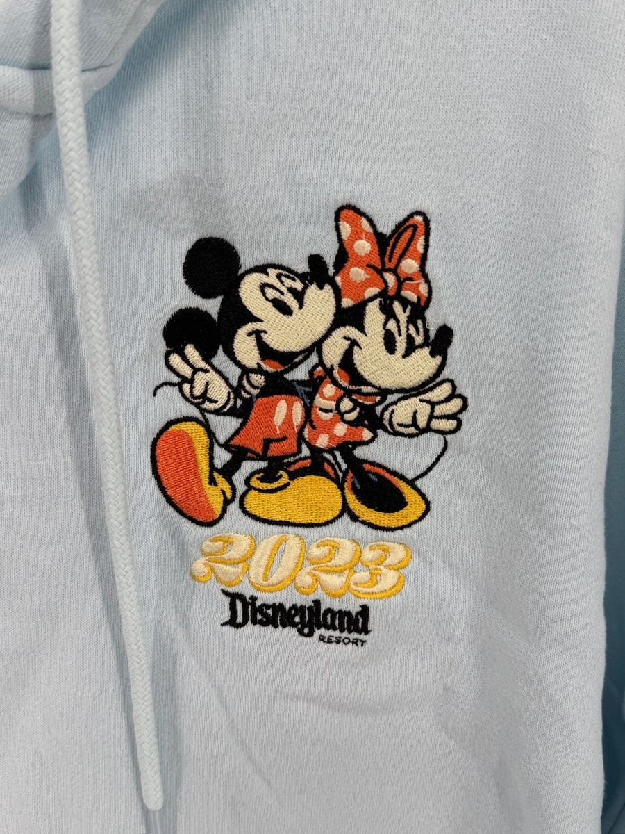Disneyland Resort 2023 Blue Mickey Minnie Embroidered Full Zip
