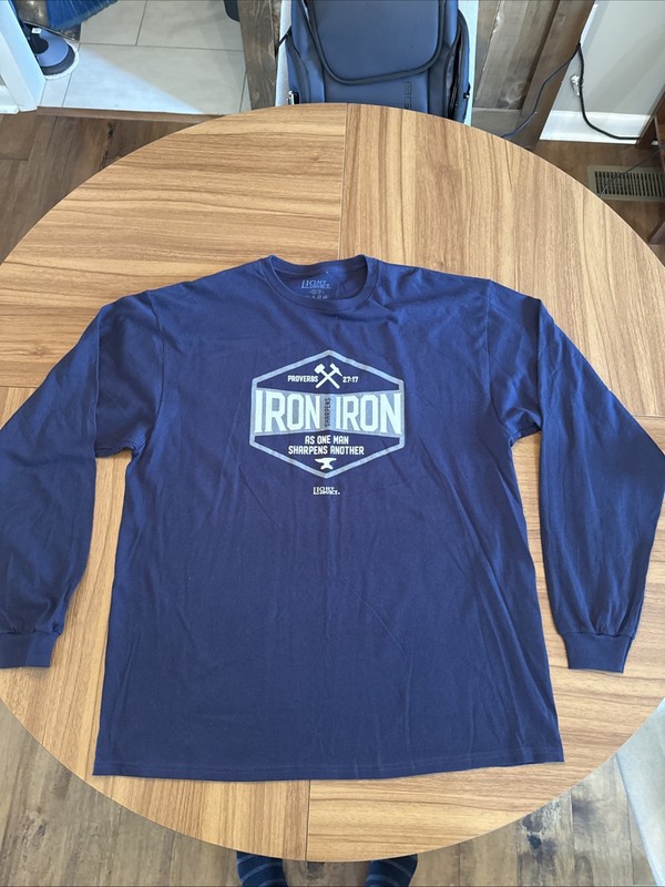 Light Source LS Tshirt Iron Sharpens Iron  XL