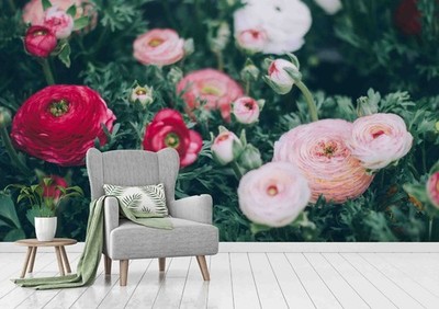 3D Flowers Plants Close-up Wall Murals Wallpaper Murals Wall Sticker