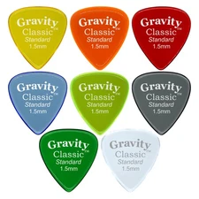 Gravity Guitar Picks - Acrylic - Classic Standard 1.5mm - 8 Color A... Fast Ship