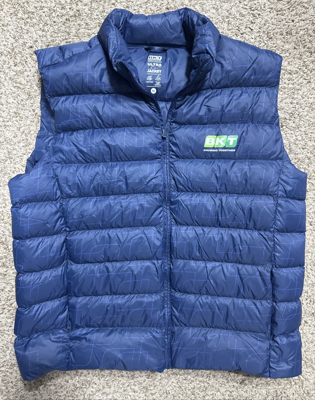 BKT Men's XL Blue Ultra Light Packable Duck Down Feather Puffer Vest Jacket
Opens in a new window or