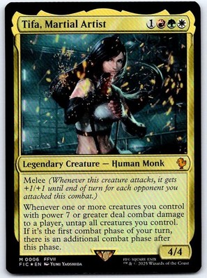 Tifa, Martial Artist 6 Commander: FINAL FANTASY MTG Foil NM/M