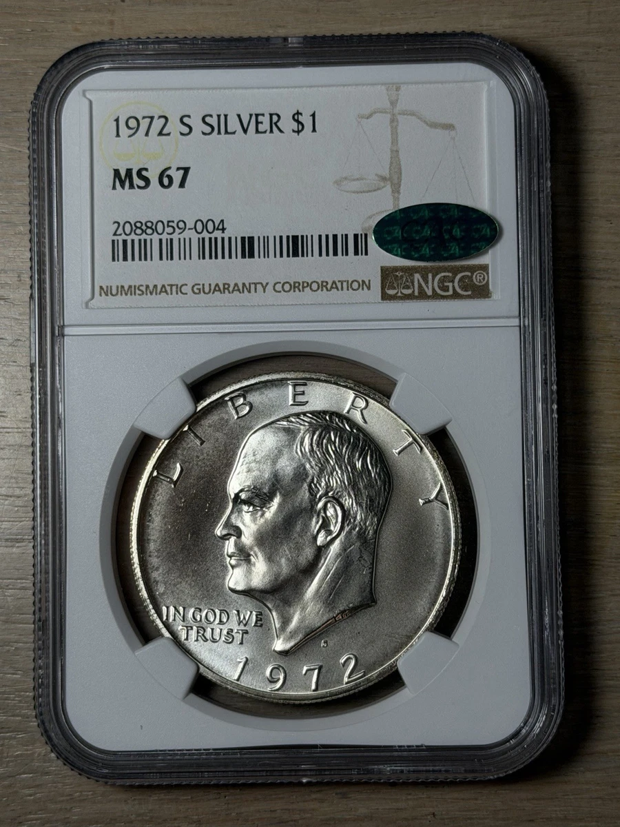 Grade MS 67 NGC 1972 Eisenhower Dollars (1971-1978) for sale | eBay