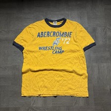 Single Stich Vintage Wrestling Camp '72 Abercrombie Muscle Ringer Shirt L A&F