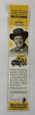 1956 Mayflower Moving ad ~ JOEL McCREA The First Texan
