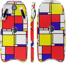 Inflatable Bodyboard Portable Surfboard with Hammer 48"L x 22"W x 2"D, BLOCK