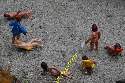 Foto A2 Torquay: Babbacombe Model Village - FKK-Strand mit Blick nach unten c2016