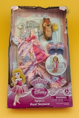 My First Disney Princess AURORA S Royal Sleepwear / Pajamas w/ Accessories. NEW