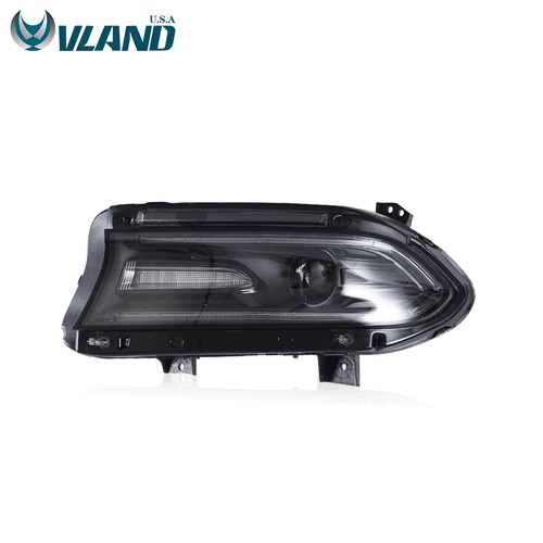 LED DRL Headlight Assembly Driver Side For 2015-2023 Dodge Charger Front Lamp - Picture 2 of 11