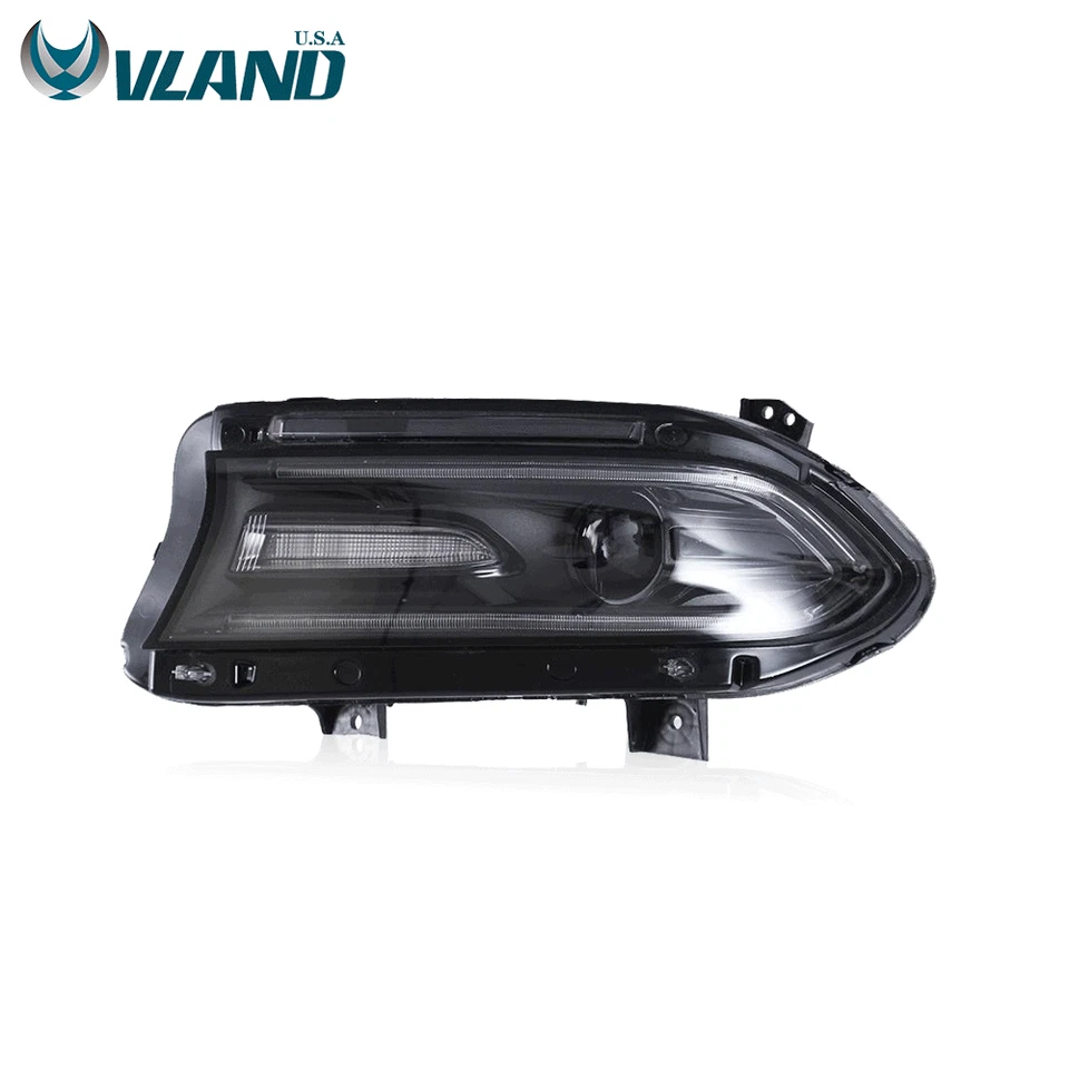 LED DRL Headlight Assembly Driver Side For 2015-2023 Dodge Charger Front Lamp - Image 2 of 4