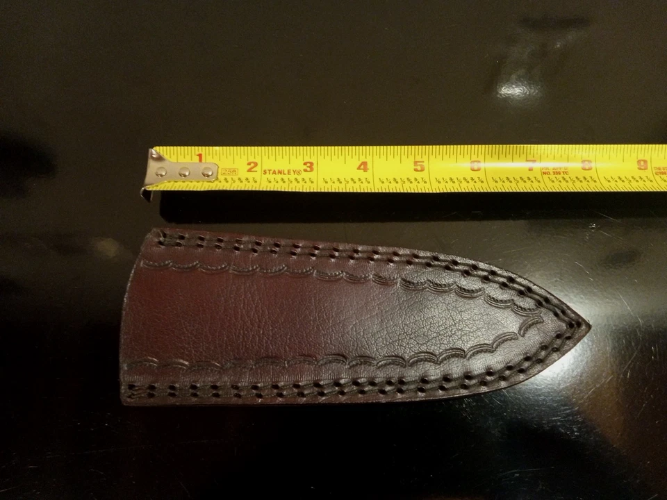 DAGA DE CUERO GRANDE BOTA/CINTURÓN-clip funda 7,5""L X 3""W.  Hecho a mano y equipado. Foto 2 de 4