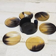 Auböck Set of 6 Coasters Horn From The 1960s...