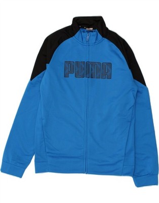 Puma Jungen Graphic Trainingsanzug Oberteil Jacke 13-14 Jahre Blau Colourblock BF09