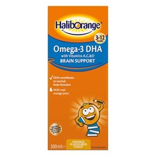 Haliborange Kids Omega 3 Syrup Orange Flavor 300ml for Brain Health