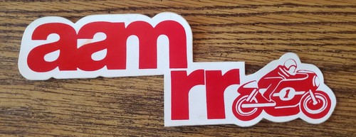 Vintage AAMRR (AAM RR) Motorcycle Decal Sticker