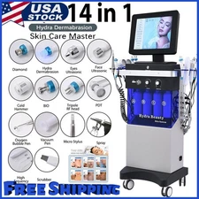 14 in1 Hydra Spa Facial Beauty Machine Hydro Dermabrasion Skin Cleaning Face US