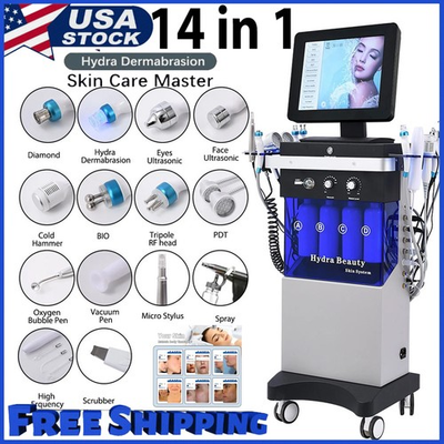 #ad #ad 14 in1 Hydra Spa Facial Beauty Machine Hydro Dermabrasion Skin Cleaning Face US $799.99
