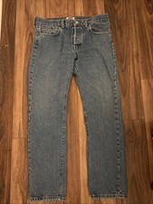 Levi's 501xx Stone Washed Vintage 34x31 Made In USA LABELED 34X32 Button Fly