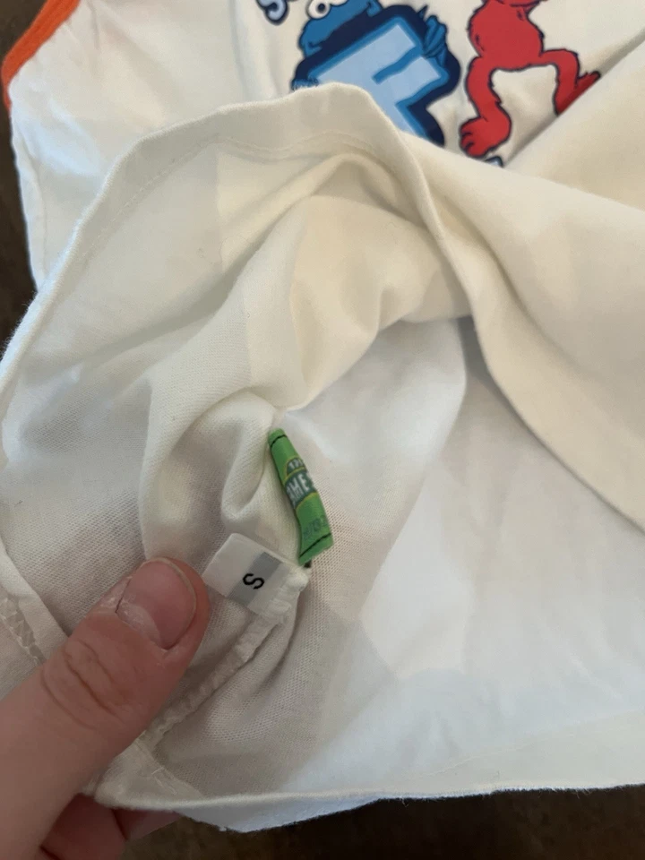 vintage 2009 Elmo and Cookie Monster Sesame Street kids small white tank top - Image 3 of 4