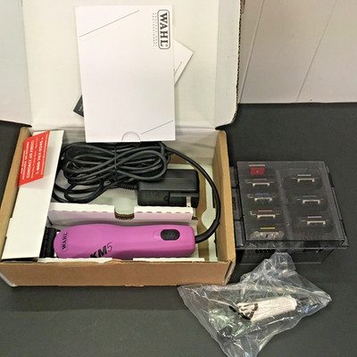 LOT Wahl KM5 2 Speed Brushless Motor Dog Cat Clippers Tested + 8 Stainless Combs