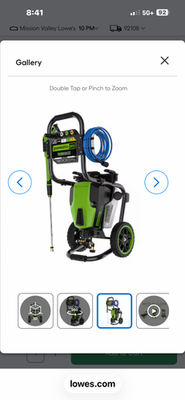 #ad GreenWorks GPW3000 3000 Bar Cold Water Pressure Washer $319.99