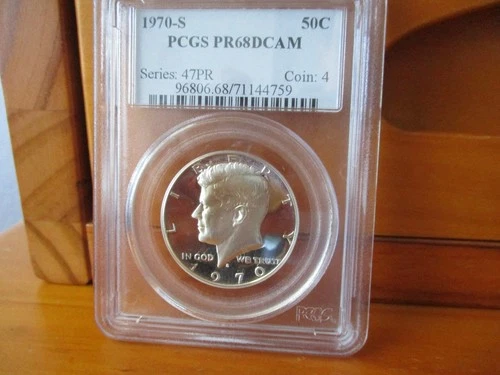 1970-S PCGS PR 68 DCAM Silver Kennedy Half Dollar